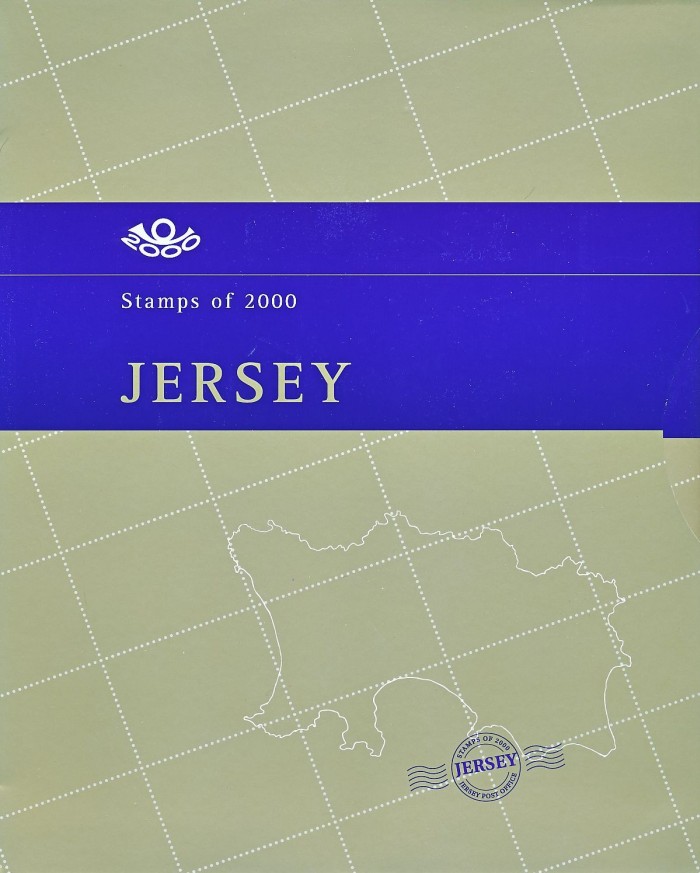 2000 Jersey Millennium Year Folder - All MNH Sets + MS isssued